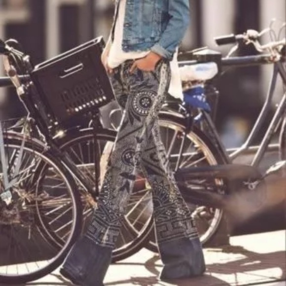 Anthropologie Denim - Anthropologie Discharge Bali Flare Jeans